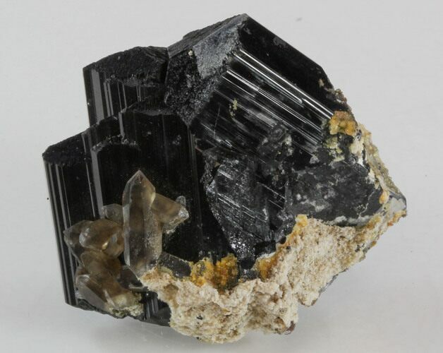 Black Tourmaline (Schorl) & Smoky Quartz - Namibia #31908